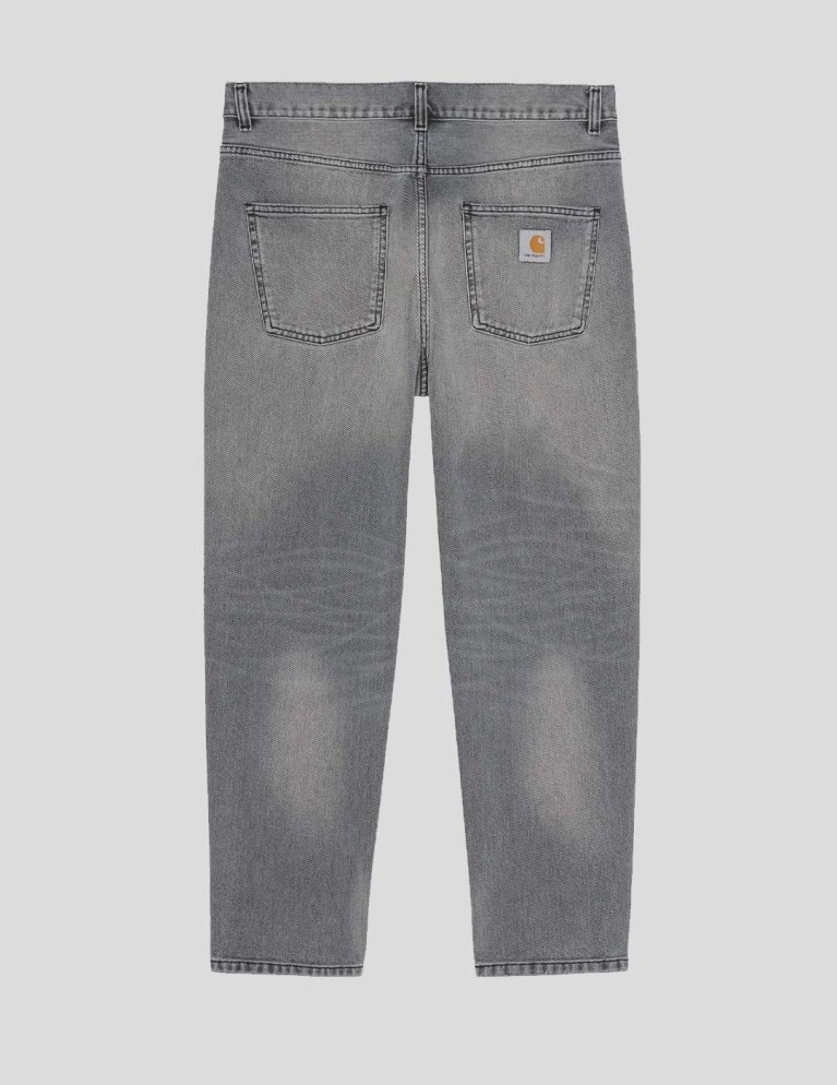 CARHARTT WIP newel pant nero/luce usato lavaggio